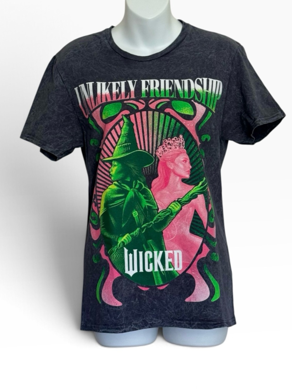 Wicked Unlikely Friendship Elphaba And Glinda Tee Size Small